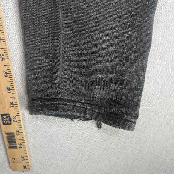 Taylor Stitch Slim Fit Jeans Washed Black Button Fly Medium Rise Denim Size 33 - Picture 7 of 9